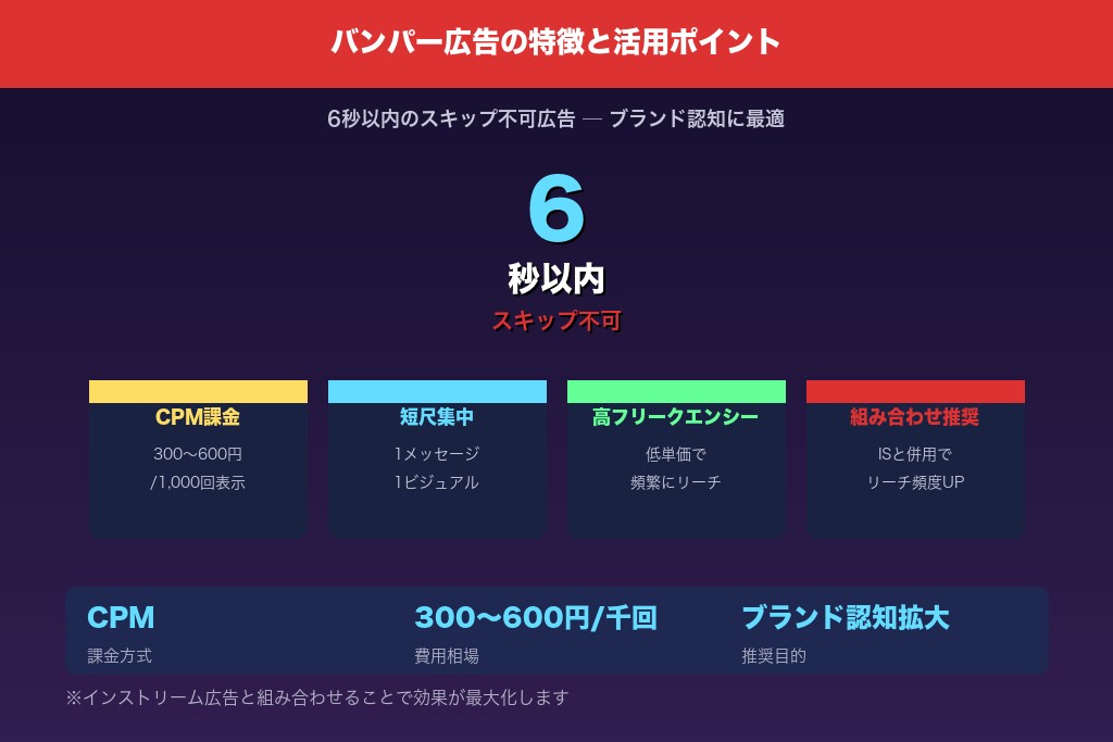 2-5. バンパー広告|6秒で印象を残すブランディング特化型