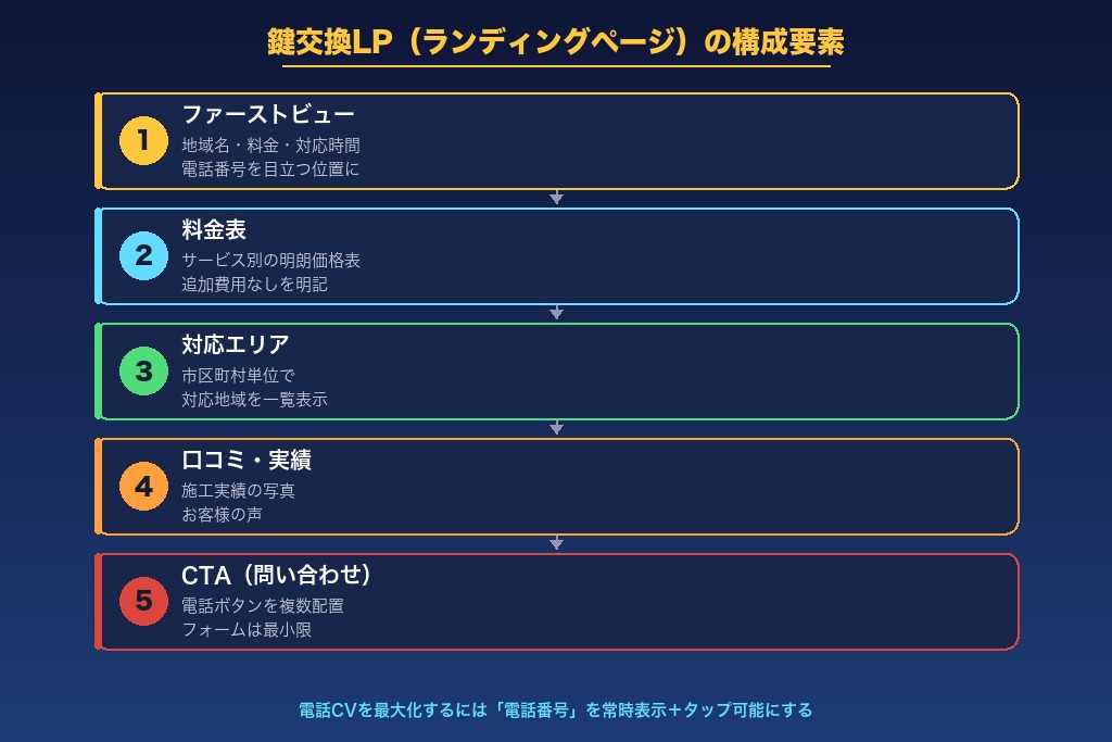 5-1. 鍵交換リスティング広告の広告文で押さえるべき4つの要素