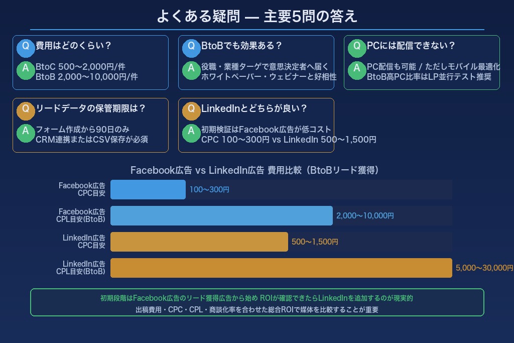 Facebook広告リード獲得広告に関するよくある疑問Q&A