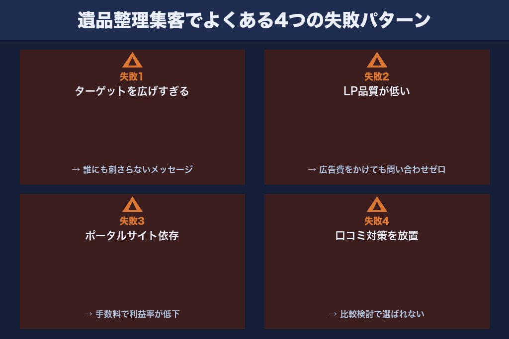 第8章 遺品整理の集客で陥りがちな4つの失敗パターンと改善策