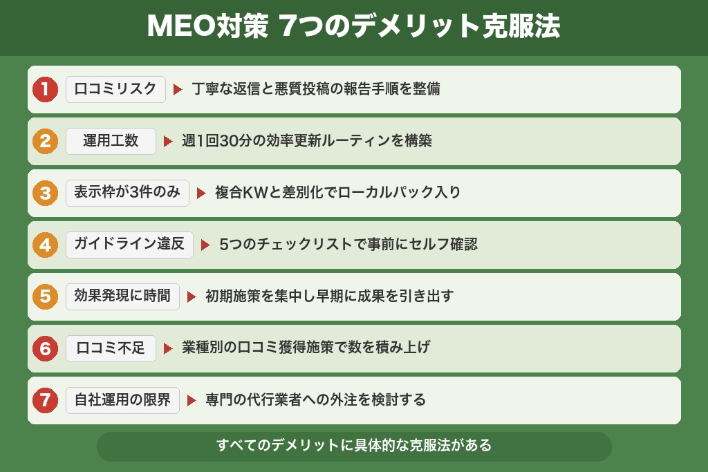 第3章 リスクを最小化する7つの対策｜MEO対策のデメリット克服法
