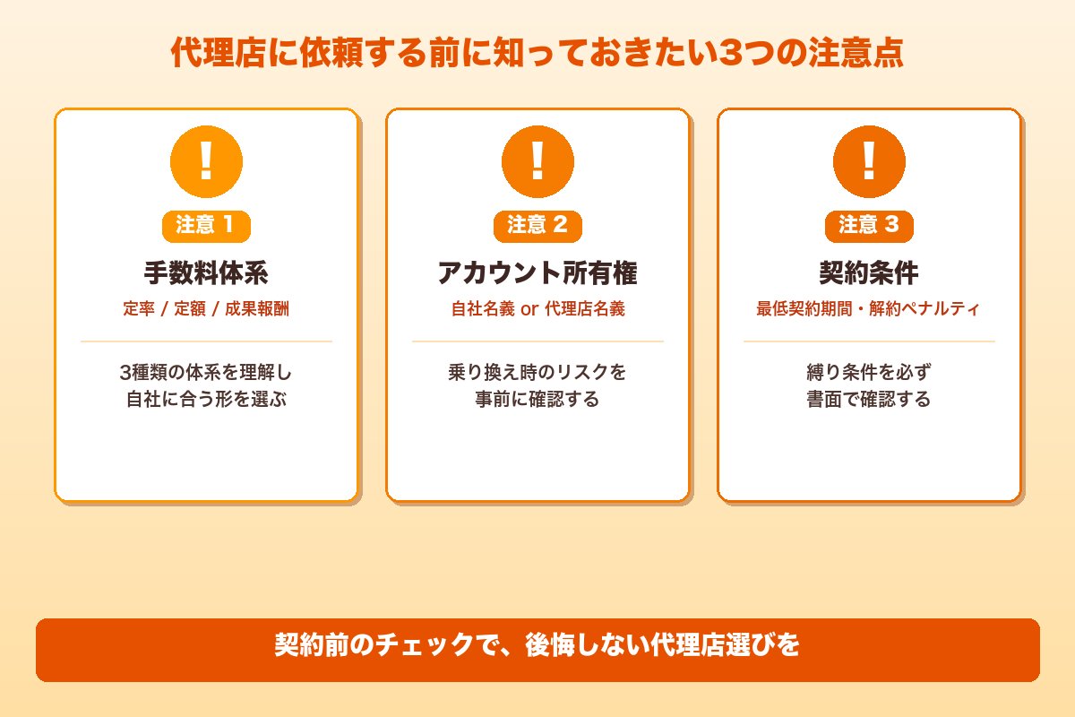 第4章 代理店に依頼する前に知っておきたい3つの注意点
