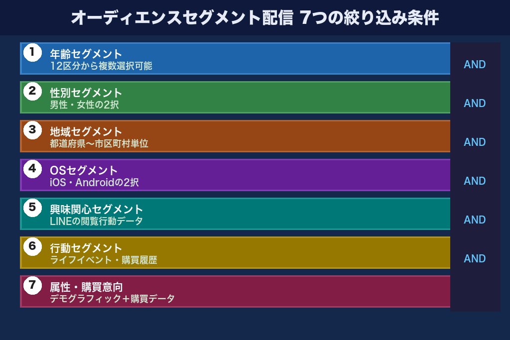第2章 オーディエンスセグメント配信で絞り込む7つの条件｜LINE広告ターゲティングの基本