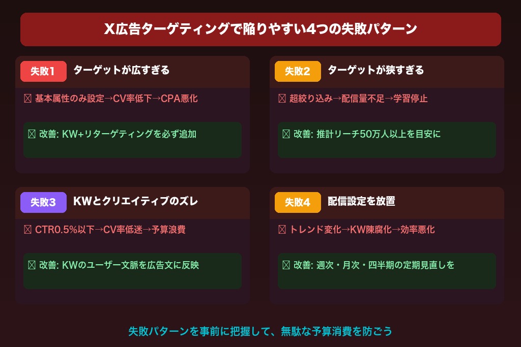 第7章 X広告ターゲティングで陥りやすい4つの失敗パターンと改善策