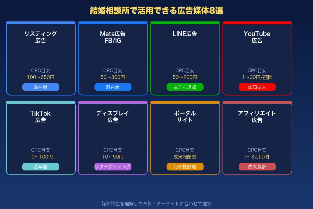 第2章 結婚相談所で活用すべき広告の種類8選|媒体別の特徴と費用感