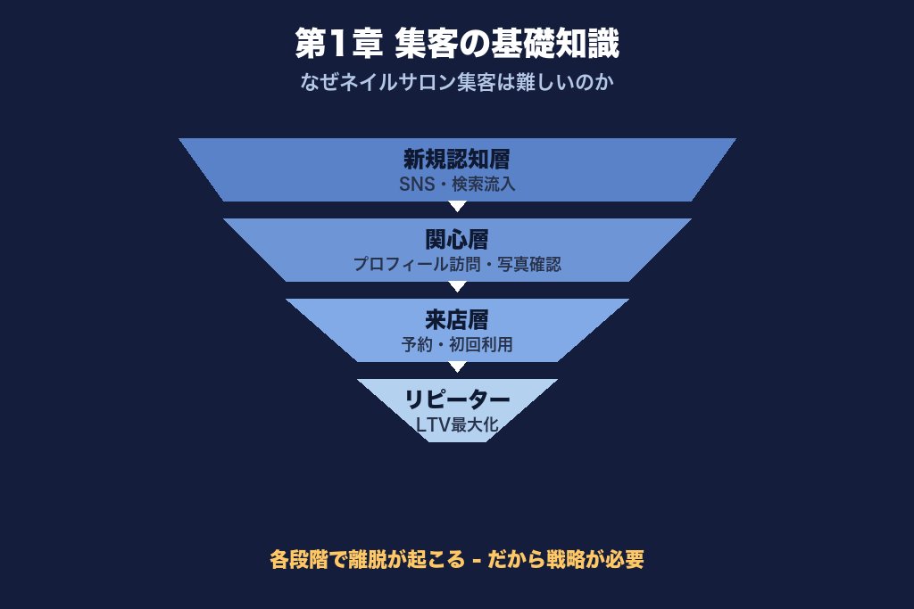 第1章 ネイルサロン集客の基礎知識｜なぜ集客が難しいのか