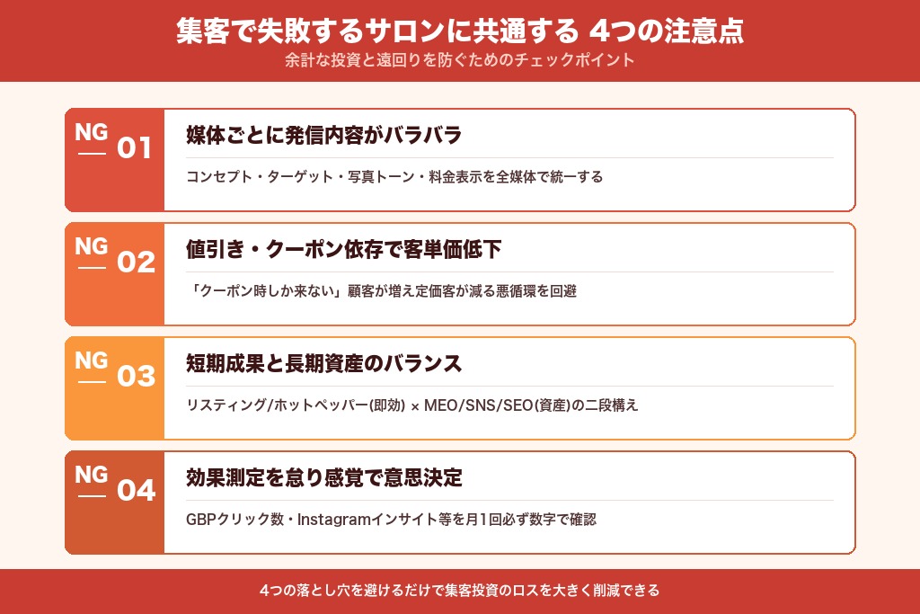 第10章 集客施策で失敗する美容室に共通する4つの注意点