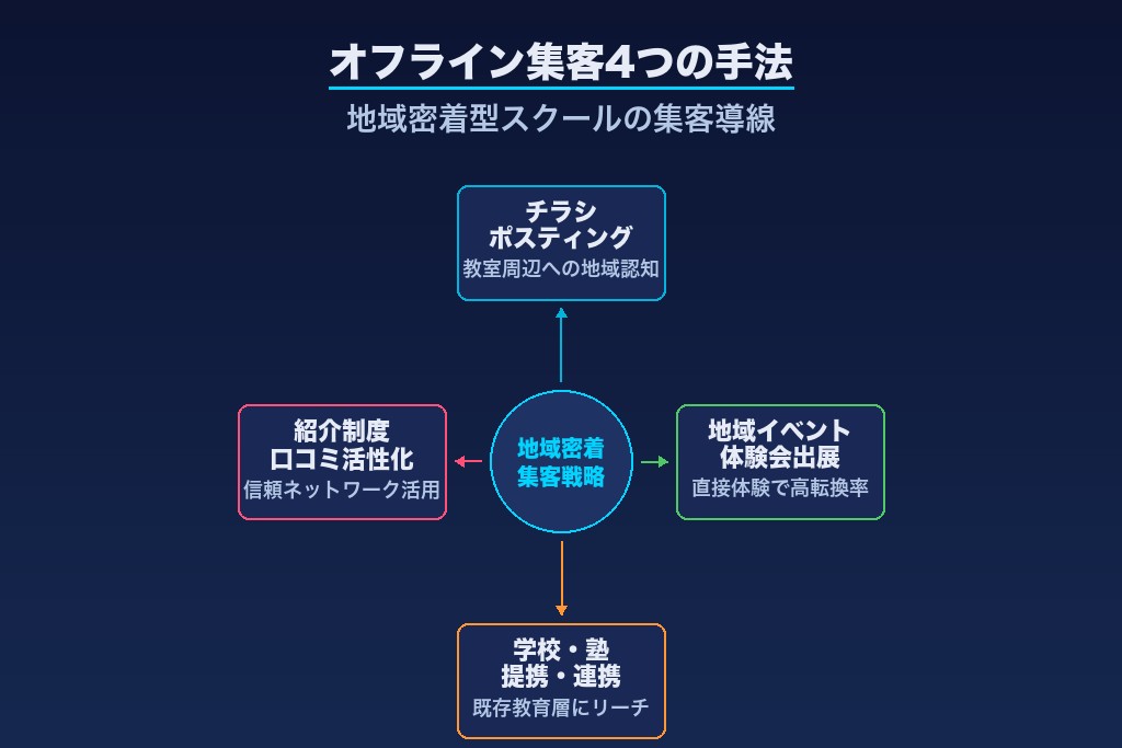 第5章 オフライン集客で押さえたい4つの手法｜地域密着型プログラミング教室の集客導線