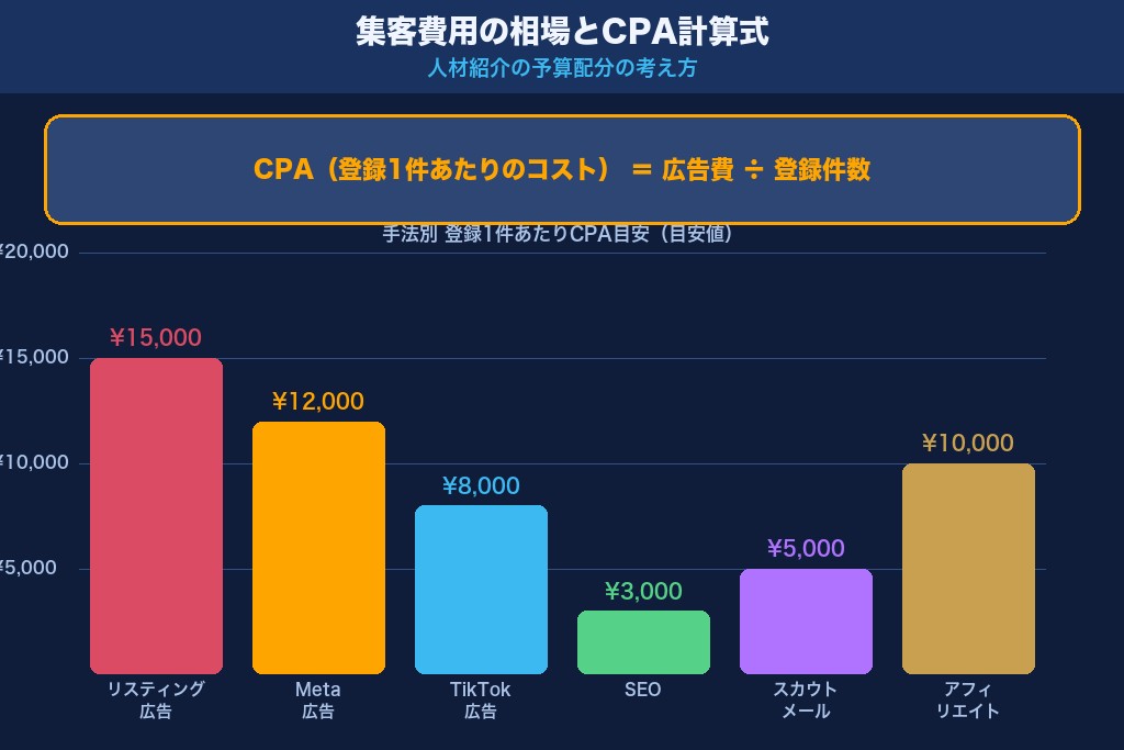 第6章 集客費用の相場とCPA計算式|人材紹介の予算配分の考え方