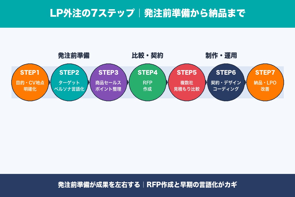 第7章 発注前の準備から納品まで|ランディングページ外注の7ステップ