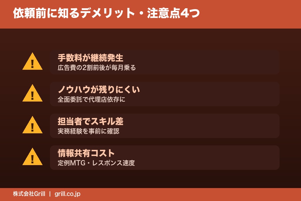第6章 依頼前に知っておきたいアプリ広告代理店のデメリットと注意点4つ