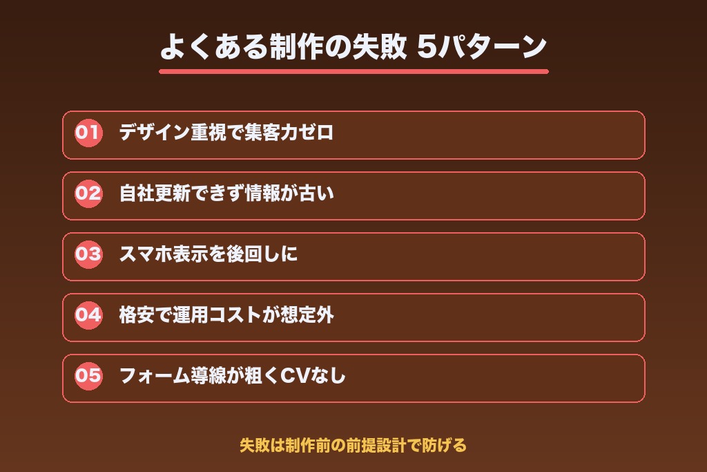 第6章 中小企業のホームページ制作でよくある失敗5つと回避策