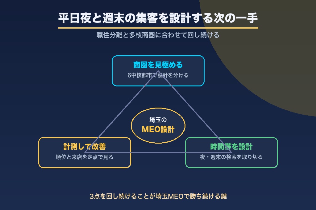 第12章 平日夜と週末の集客を設計する｜埼玉MEOの次の一手