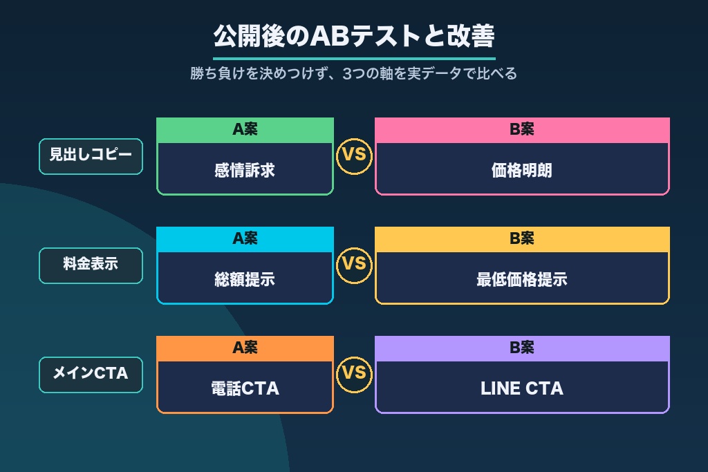 第7章 公開後に伸ばすCVR|遺品整理ランディングページのABテストと改善