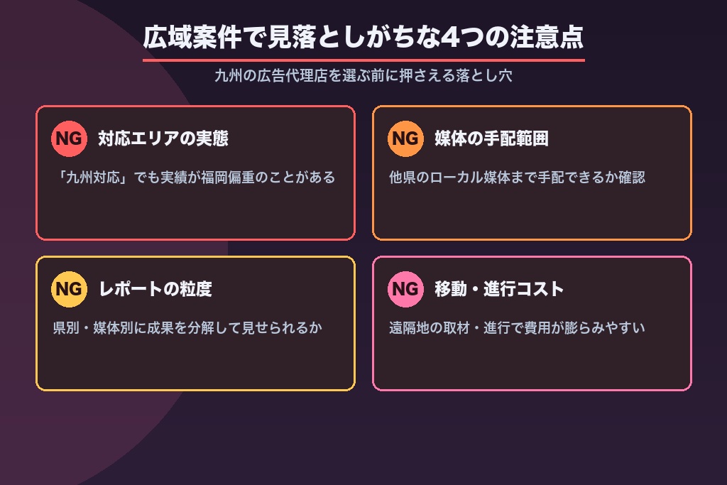第5章 広域案件で見落としがちな4つの注意点｜九州の広告代理店選び