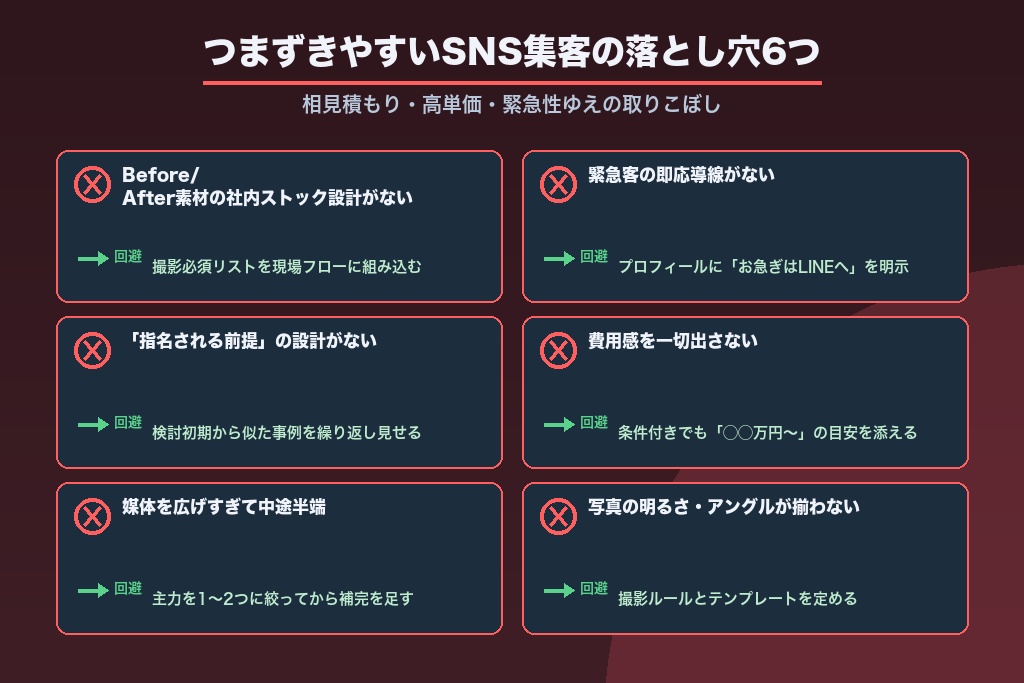 第8章 つまずきやすいリフォームSNS集客の落とし穴6つと回避策