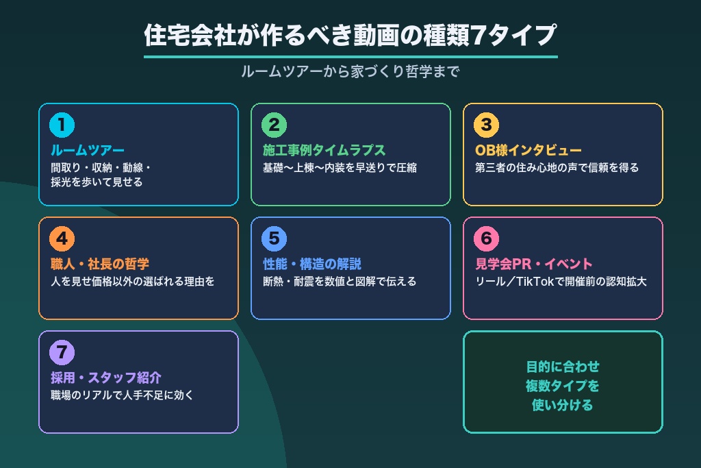 第3章 住宅会社が作るべき動画の種類7タイプ｜ルームツアーから家づくり哲学まで