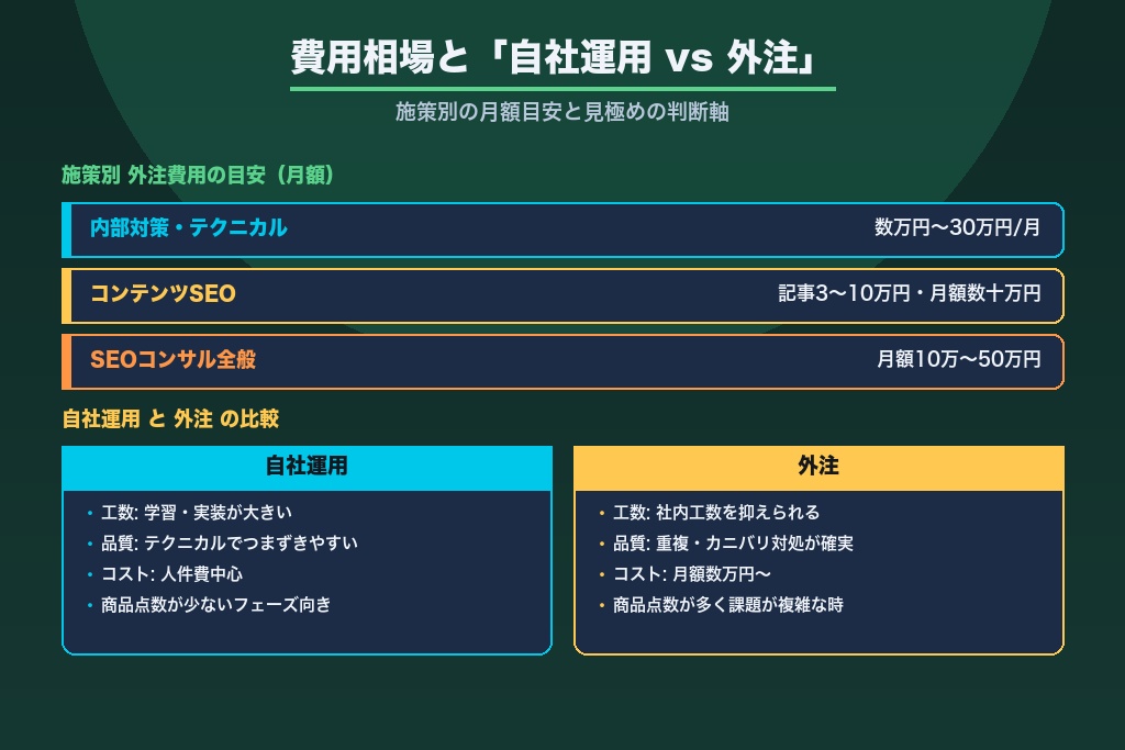 第9章 ネットショップSEOの費用相場と「自社運用 vs 外注」の見極め