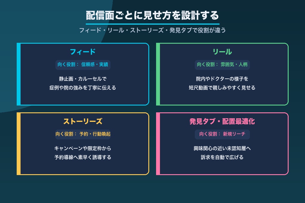 第4章 配信面別のクリエイティブ設計|フィード・リール・ストーリーズ・発見タブ
