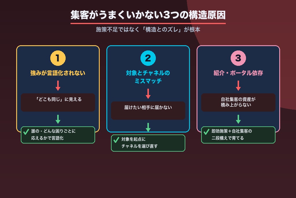 第4章 集客がうまくいかない介護事業所に共通する構造的な原因