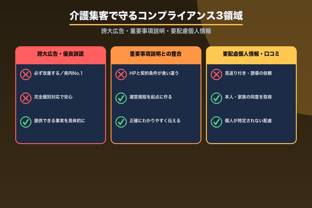 第7章 介護の集客で守るべきコンプライアンス｜誇大広告と個人情報