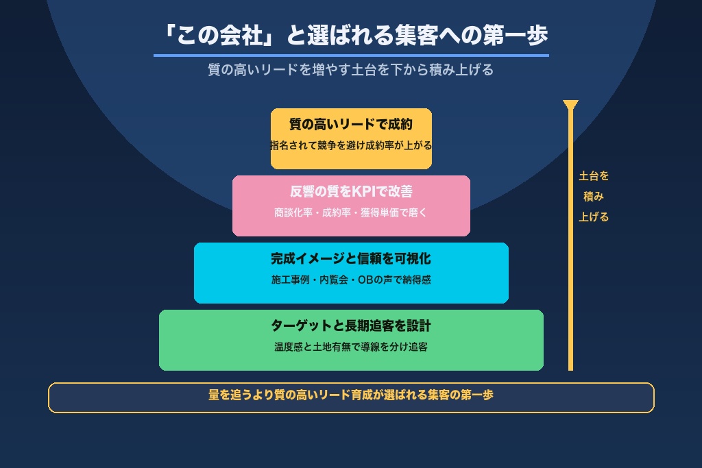 第13章 「家を建てるならこの会社」と選ばれる注文住宅集客へ｜質の高いリードを増やす第一歩