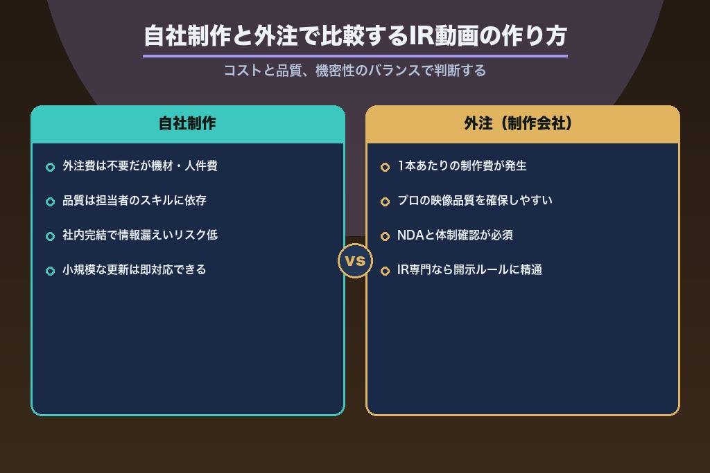 第12章 自社制作と外注で比較するIR動画の作り方