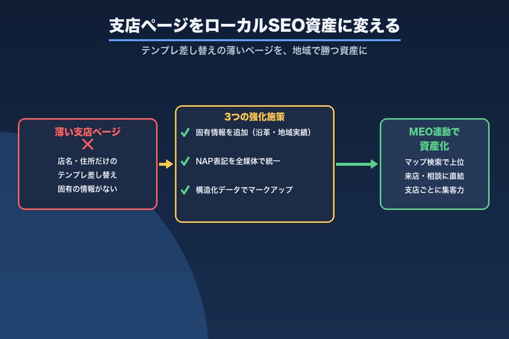 第7章 支店・ATMの大量店舗ページを評価される資産に変える|地方銀行のローカルSEO