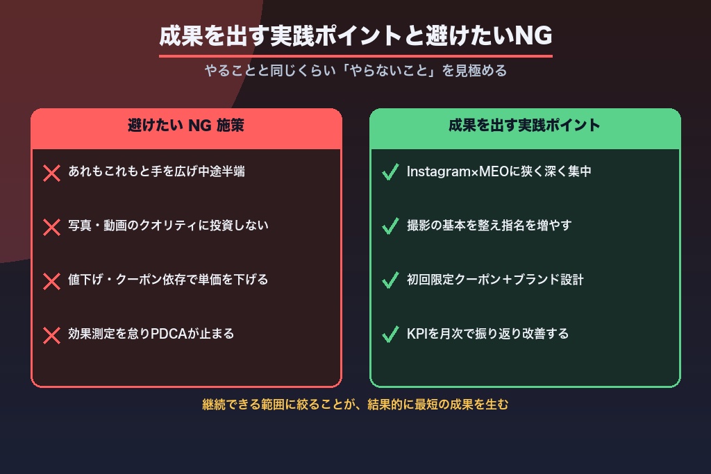 第10章 成果を出すマツエクサロン集客の実践ポイントと避けたいNG施策