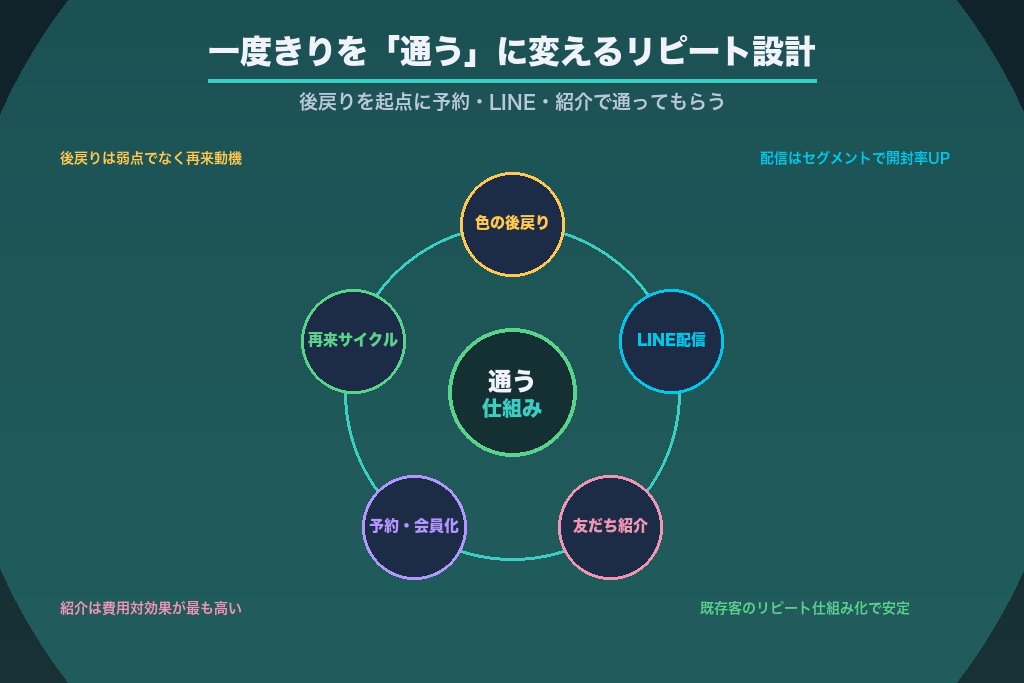 第9章 一度きりを「通う」に変える予約・LINE・紹介・リピート設計
