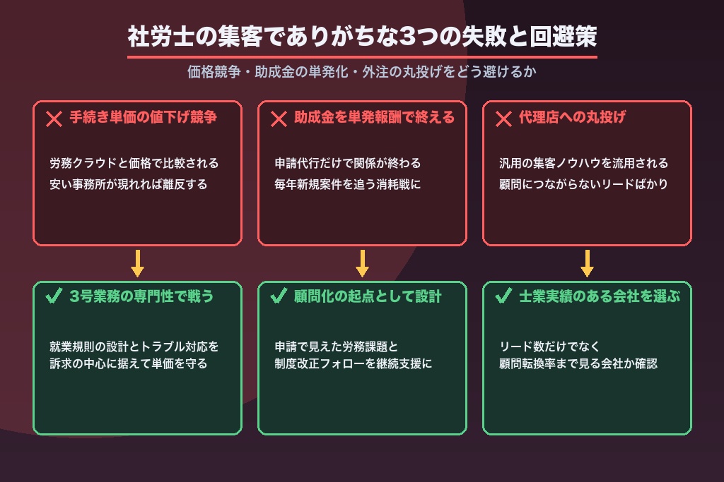 第11章 価格競争と丸投げを避ける|社労士の集客でありがちな失敗と回避策
