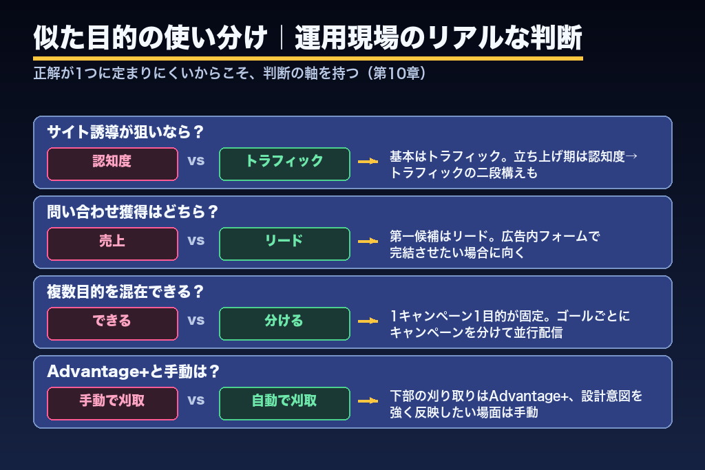 第10章 キャンペーンの目的でよくある疑問|運用現場のリアルな判断