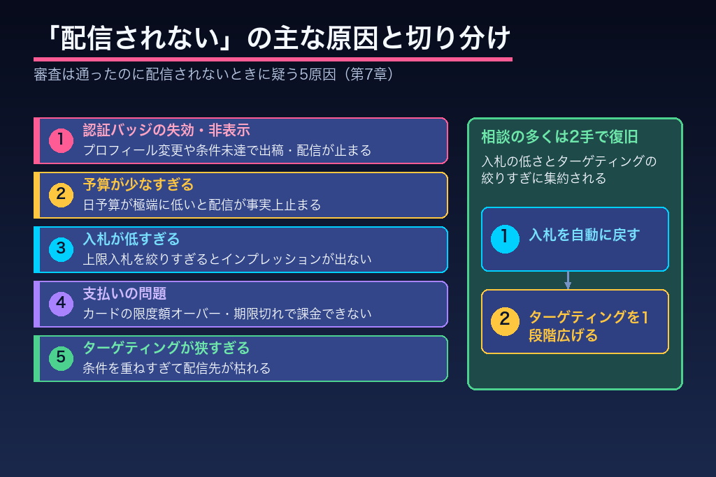 第7章 審査落ち・配信されないを防ぐ|X広告の出し方トラブル対処法