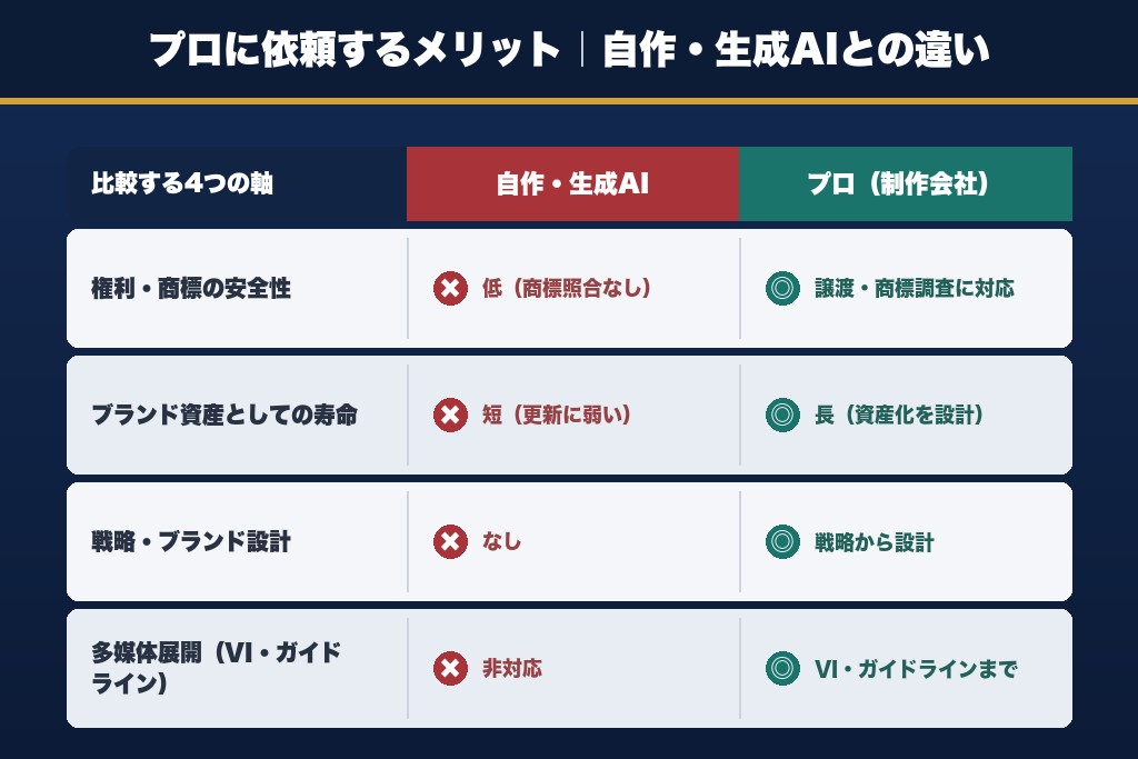 第2章 ロゴ制作会社に依頼するメリット｜自作・生成AIとの決定的な違い