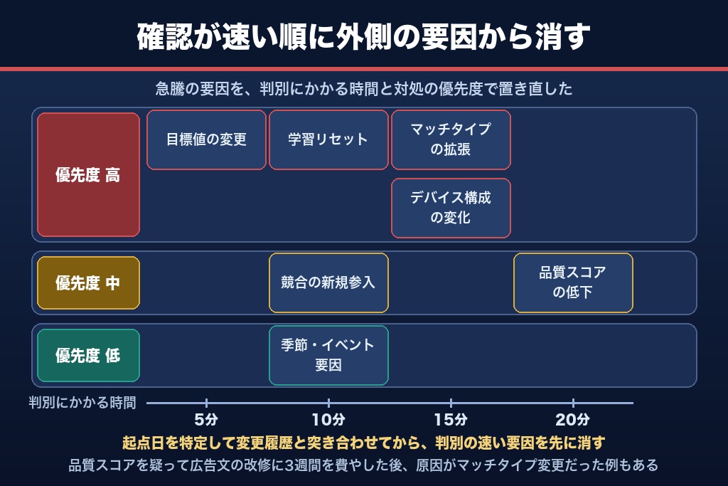 第8章 急騰の原因を特定する7ステップ|クリック単価はどこで上がったのか