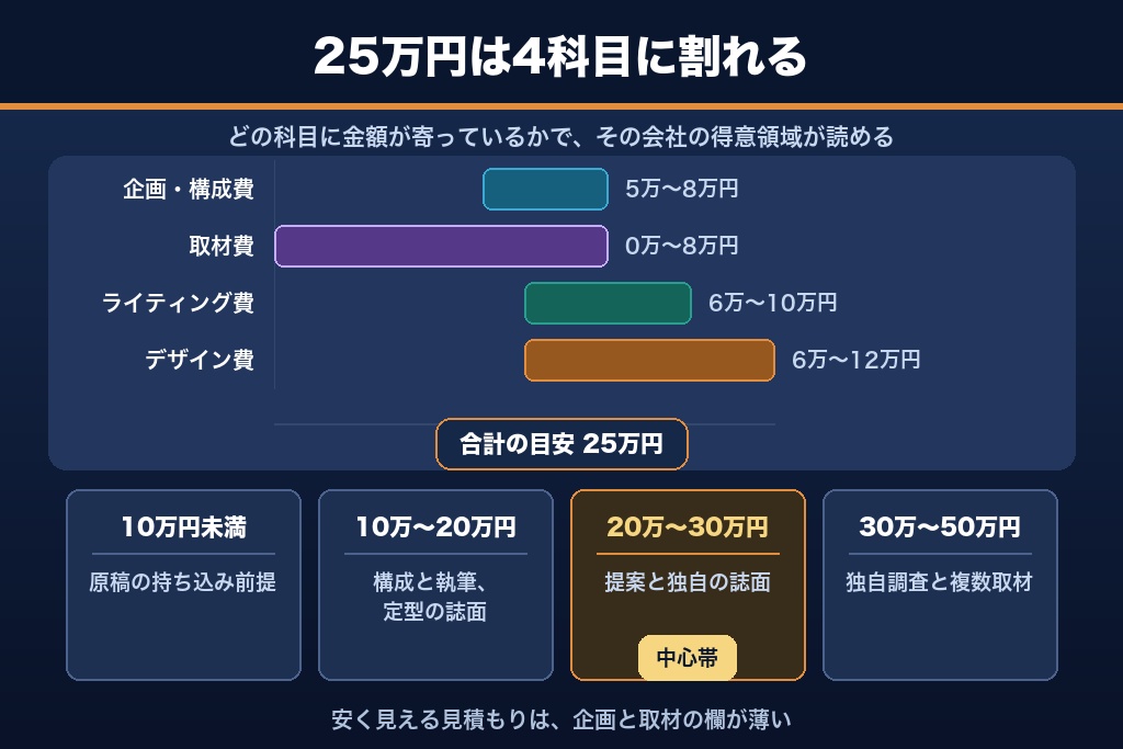 第6章 1本25万円の内訳を分解｜ホワイトペーパー制作の費用相場と価格差が生まれる理由
