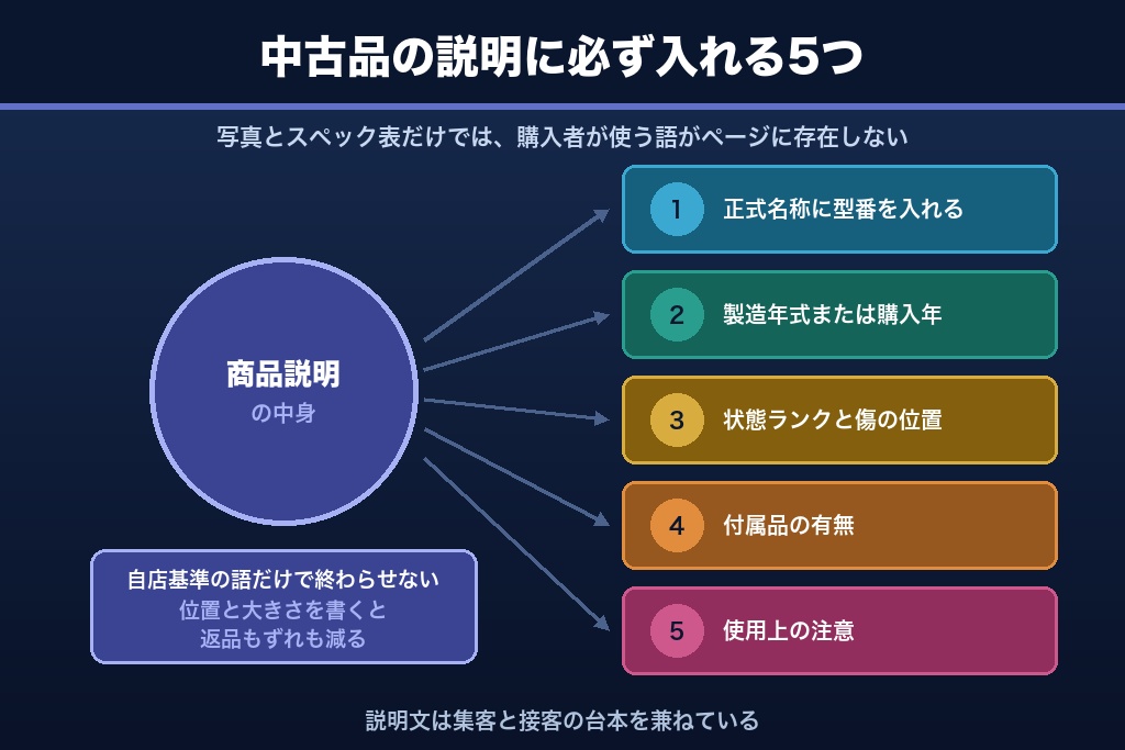 第3章 中古在庫と型番検索で売上を作る販売側SEO|商品ページの粒度と書き方