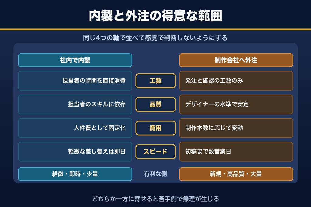 第13章 社内に残す部分・代行に出す部分|内製とのハイブリッドで進めるバナー制作