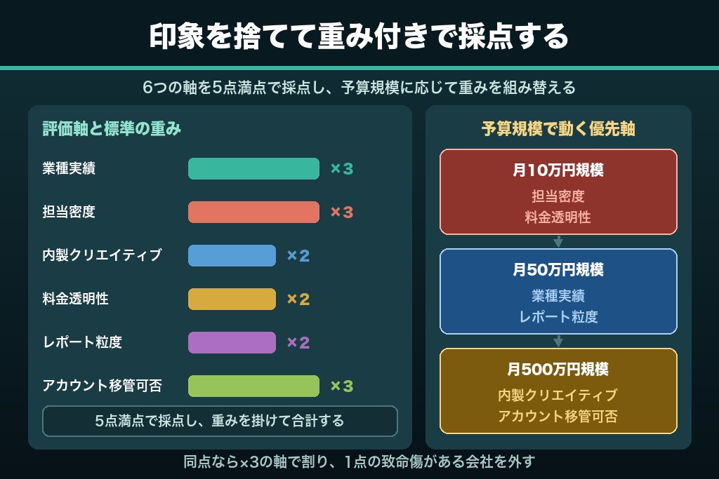 第4章 自社に合う代理店を数値で絞る意思決定マトリクス｜東京の広告代理店スコアリング術