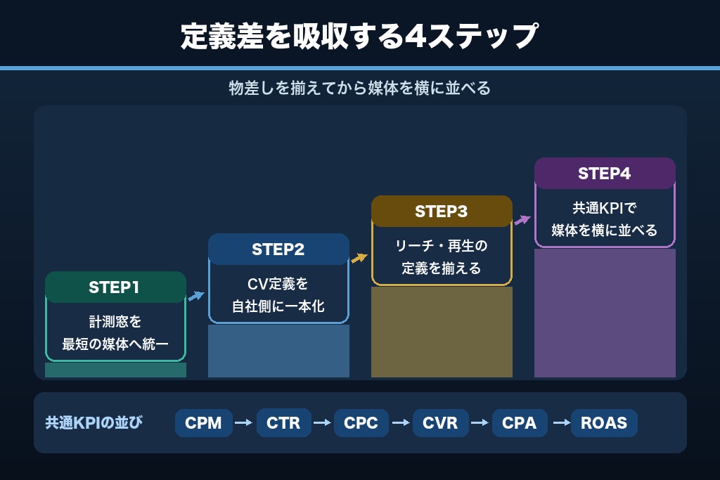 第2章 媒体をまたぐSNS広告の効果測定を成立させる正規化4ステップ｜指標の定義差を吸収する