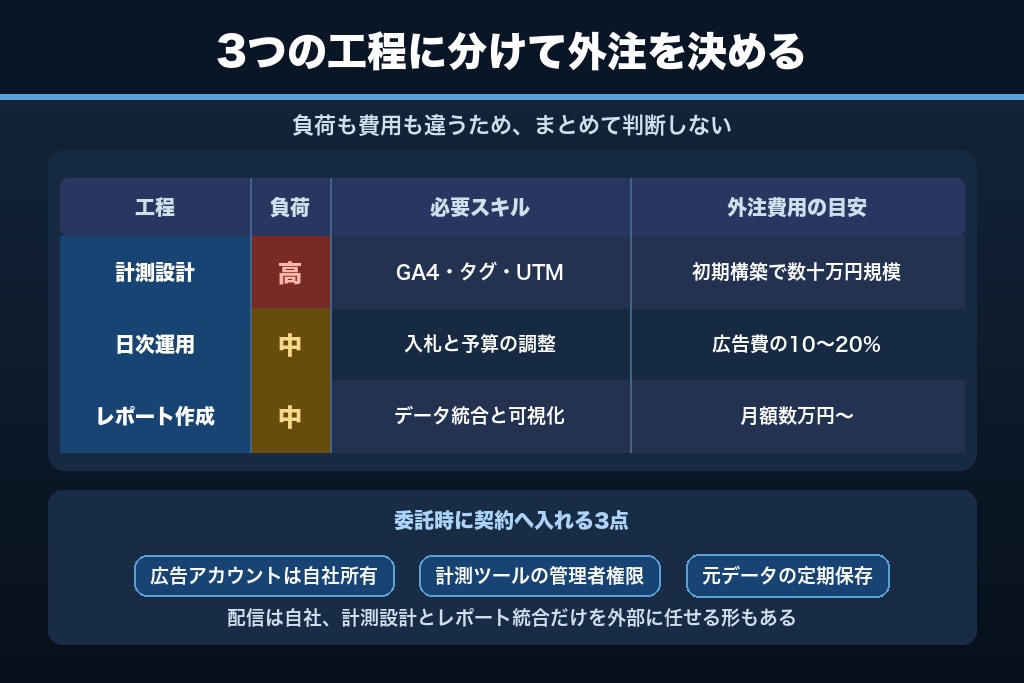 第10章 自社運用と外注の分担を決める3つの判断軸｜効果測定だけを委託する選択肢