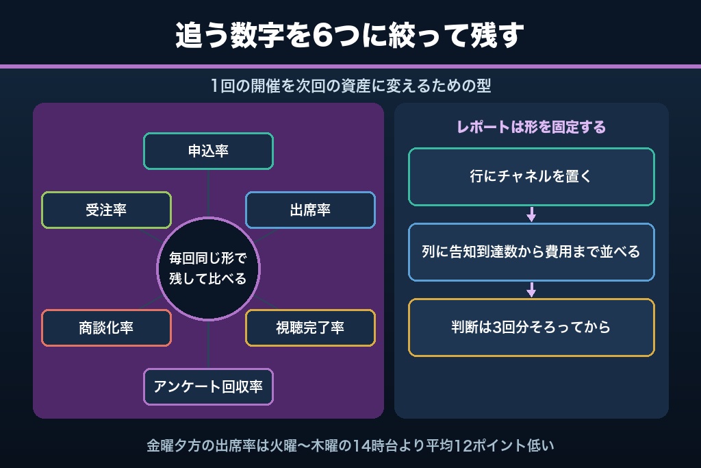 第11章 次回開催に引き継ぐ指標設計|オンラインセミナー集客で見るべき6つの数字とレポートの型