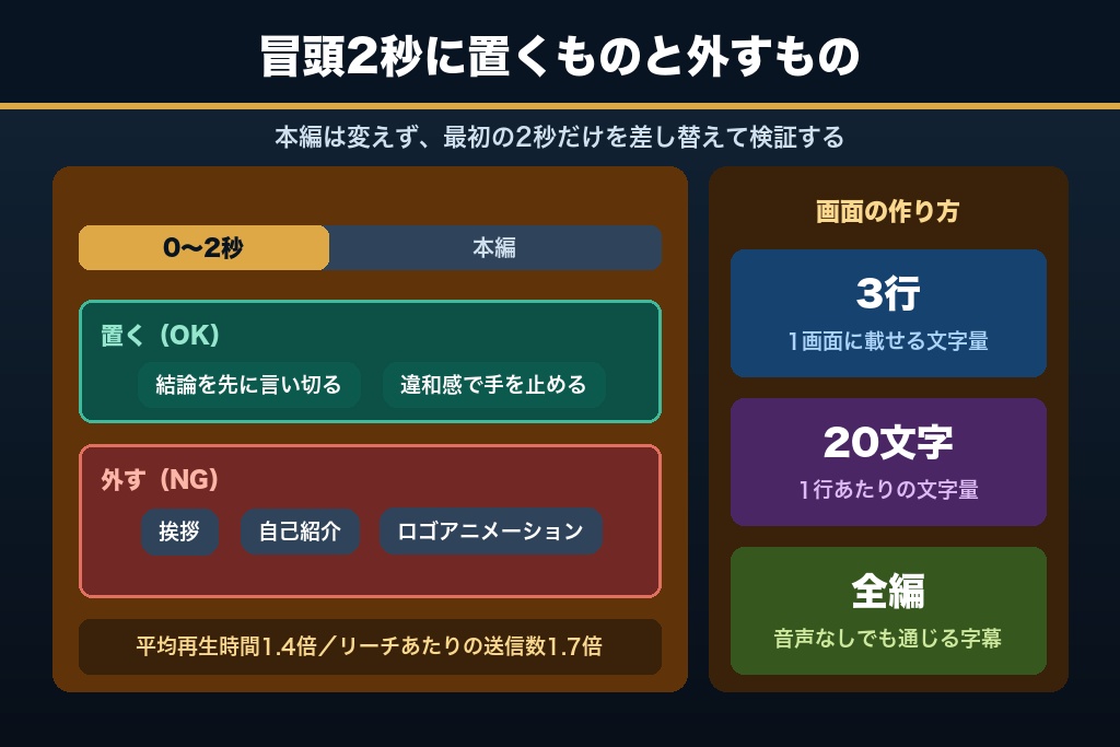 第4章 冒頭2秒で離脱を止める6つのコツ【関門2・止まる】|リールとカルーセルで設計が違う