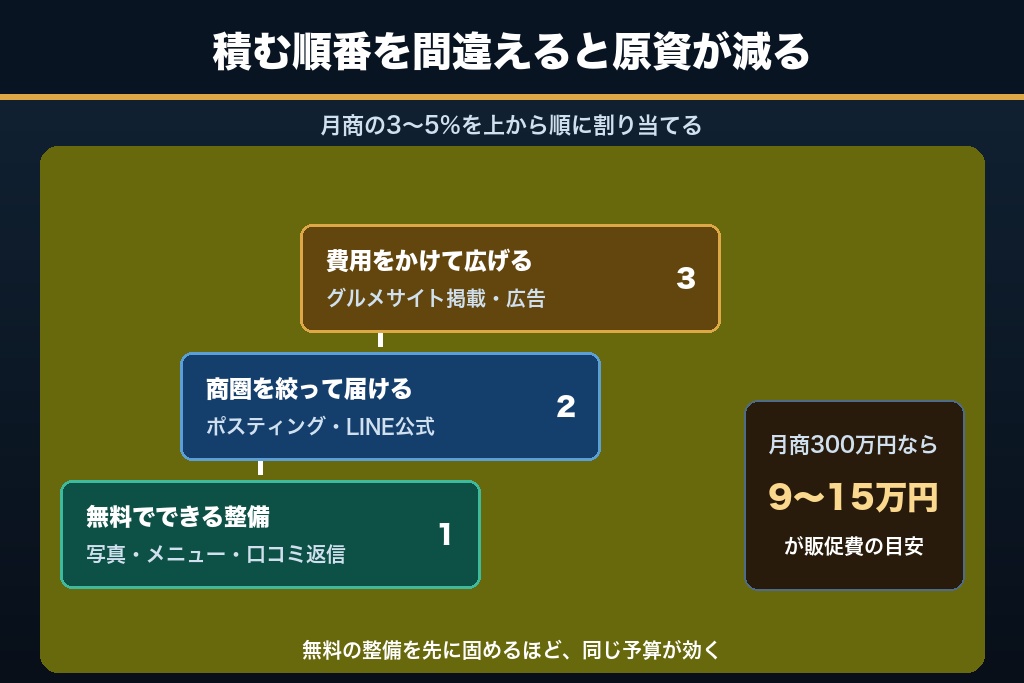 8-3. 月商に対する販促費の目安と、優先順位のつけ方