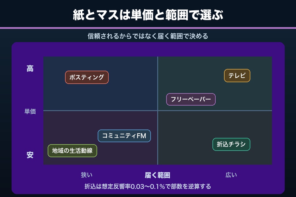 第5章 折込チラシ・フリーペーパー・地域接点｜シニア集客のオフライン施策の使い分け