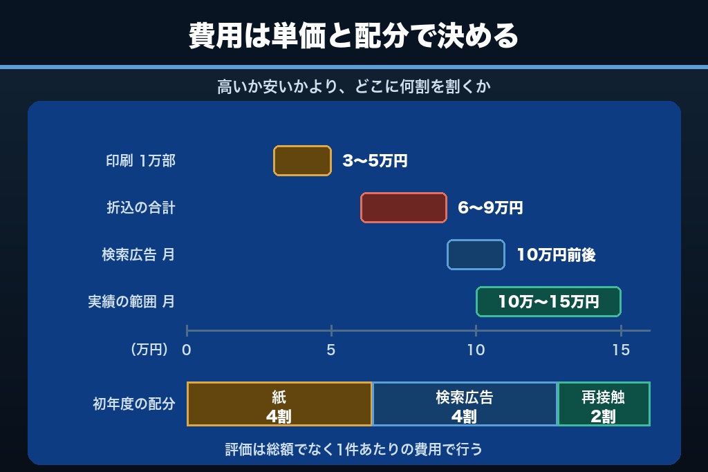 第10章 シニア集客にかかる費用相場と配分｜チラシ・広告・媒体費の予算設計