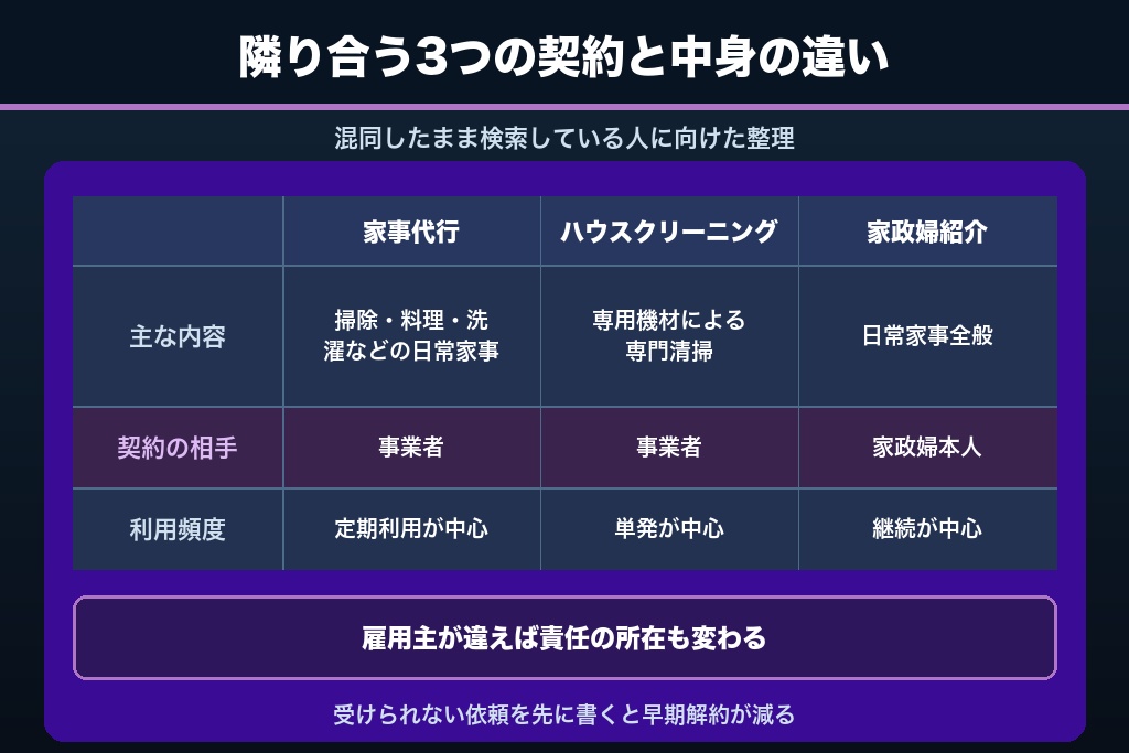 第5章 ハウスクリーニング・家政婦紹介との違いを扱うページが家事代行SEOの入口になる