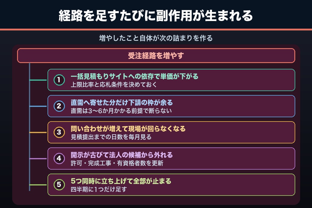 第8章 チャネルを増やすほど起きる建設業の集客の失敗5パターン｜拡張時につまずく落とし穴
