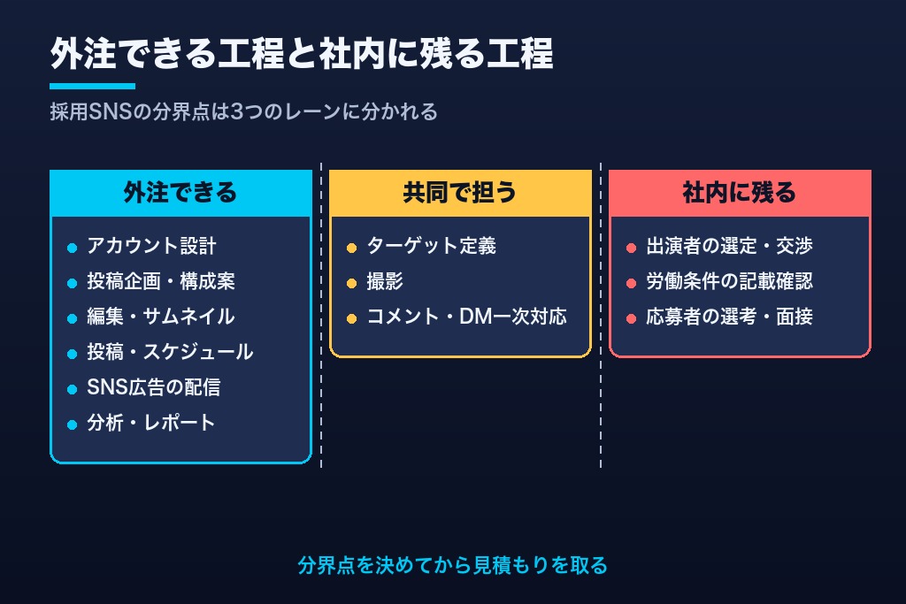 第1章 採用sns運用代行に丸投げできない3つの領域|外注と内製の分界点設計