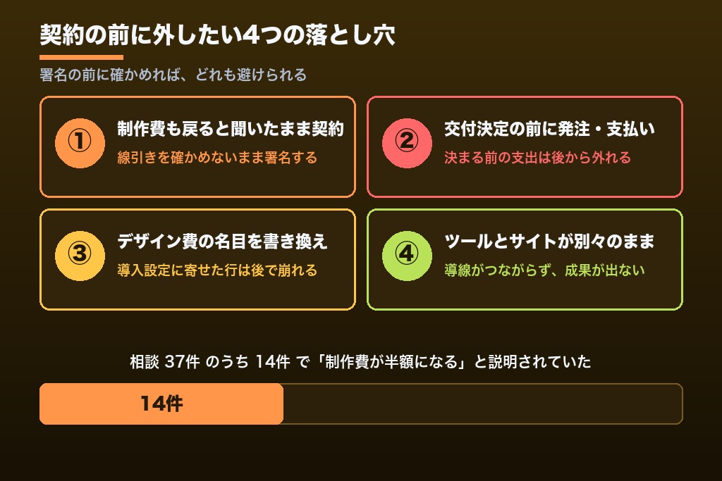 第6章 契約前に避けたい4つの失敗｜IT導入補助金を使うホームページ制作